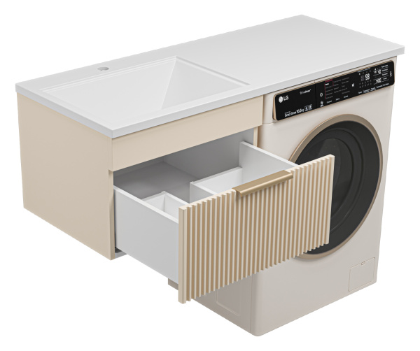 Тумба с раковиной под стиральную машину Brevita Enfida УТ000016094